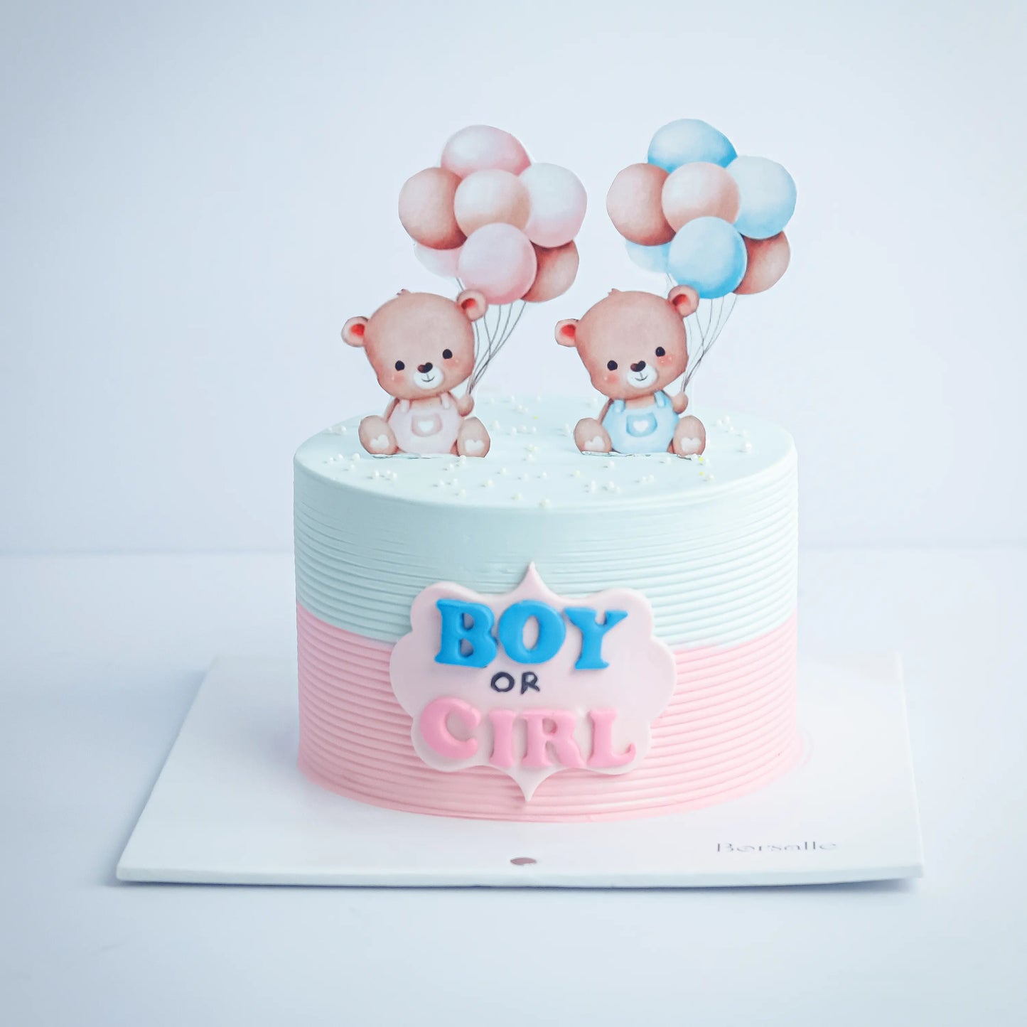 Teddy's Gender Reveal Cake