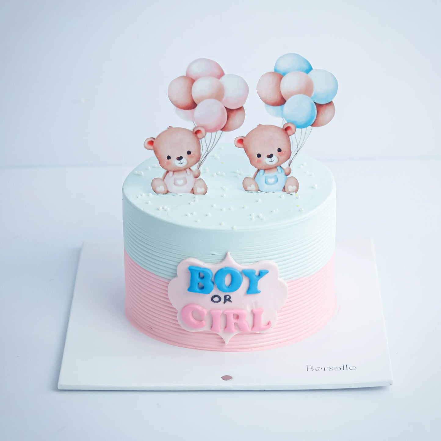 Teddy's Gender Reveal Cake