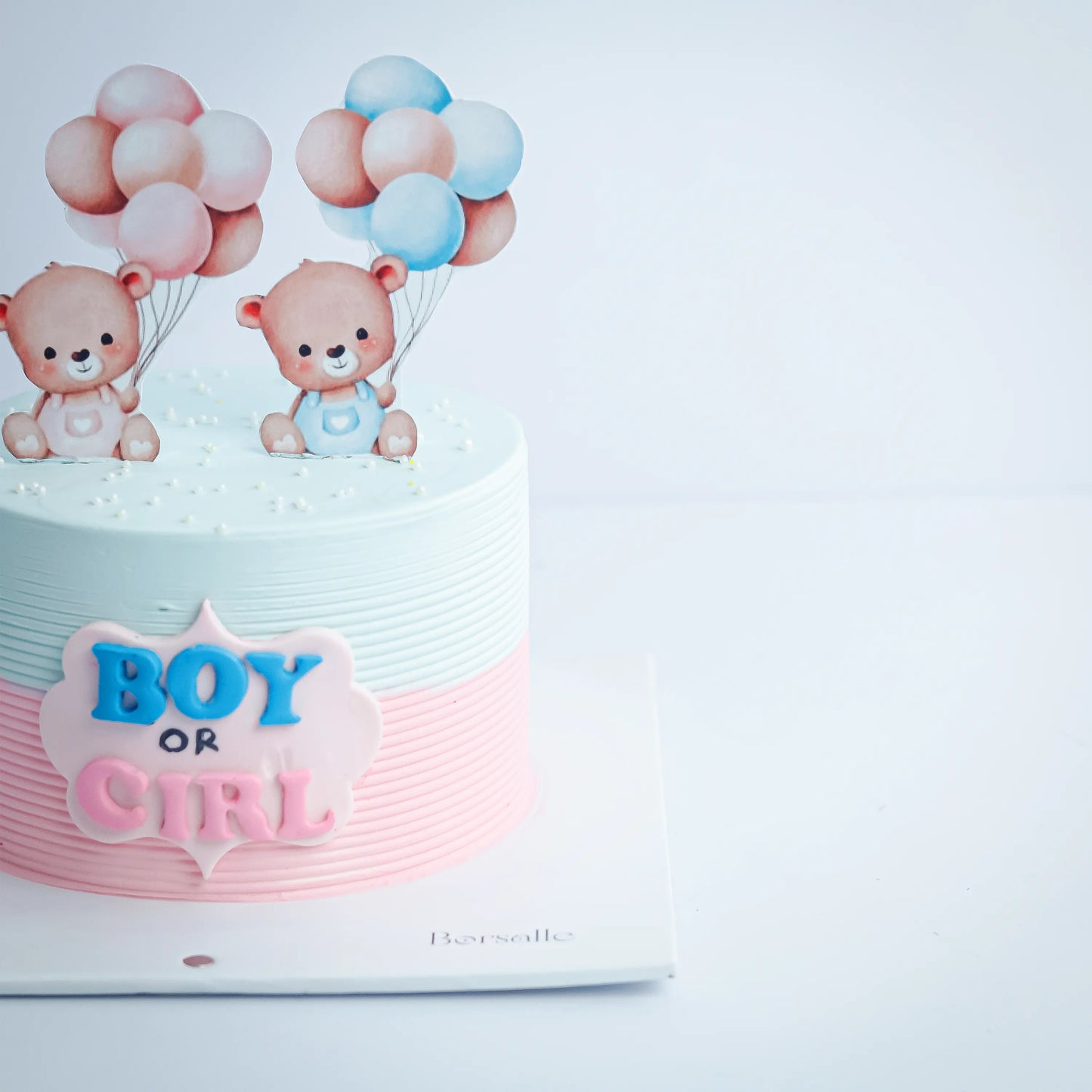 Teddy's Gender Reveal Cake