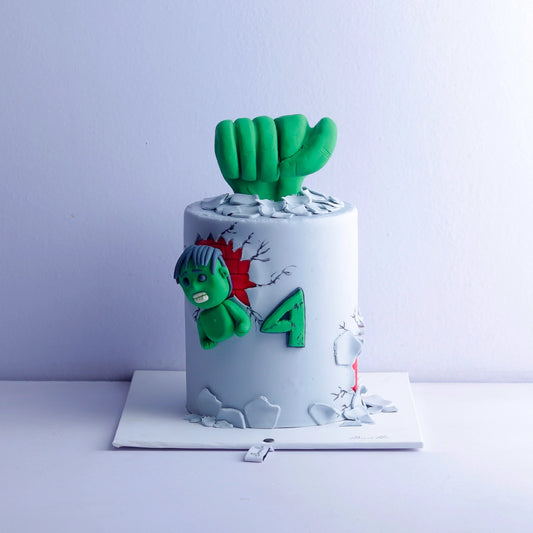 Hulk Theme Cake