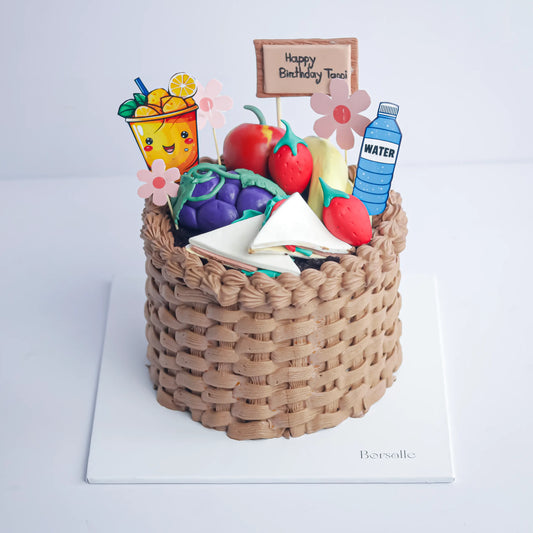 Fruit Basket Birthday Cake