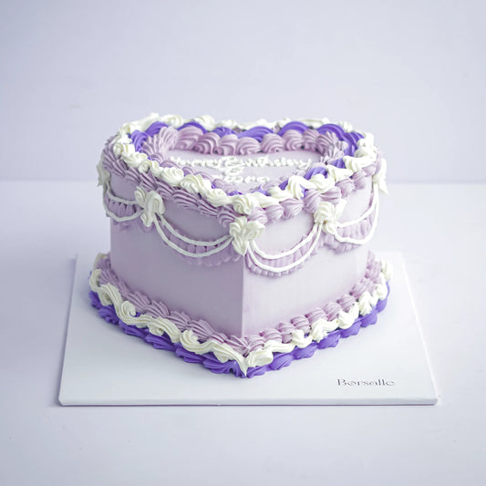 Heart Shaped Buttercream Cake