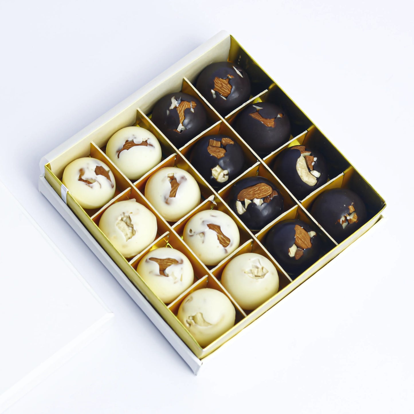 White & Dark Mixnut Chocolate Box