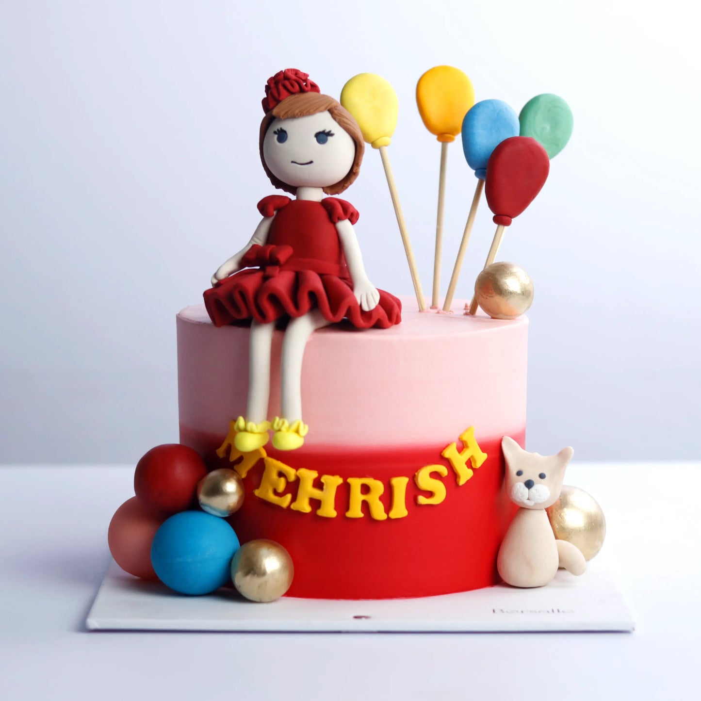 Little Lady in Red Cake