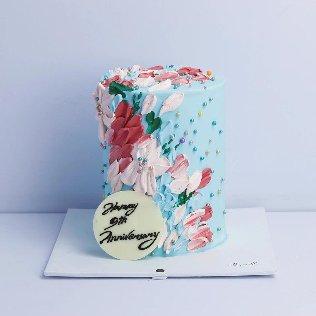 Artist Blooming Canvas cake - Borsalle