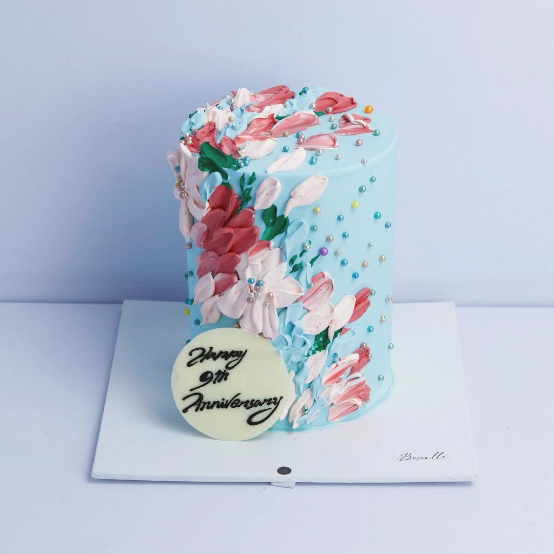 Artist Blooming Canvas cake - Borsalle