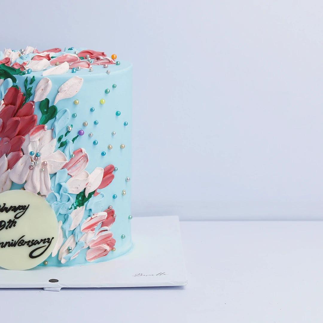 Artist Blooming Canvas cake - Borsalle