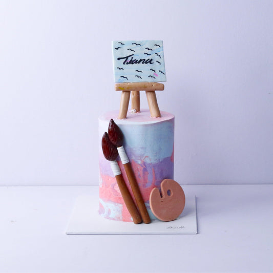 Artist themed birthday cake! - Borsalle