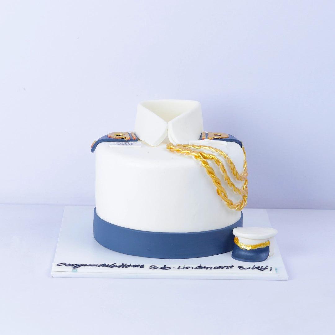 'Aye Aye Liueutenant' Celebration Cake - Borsalle