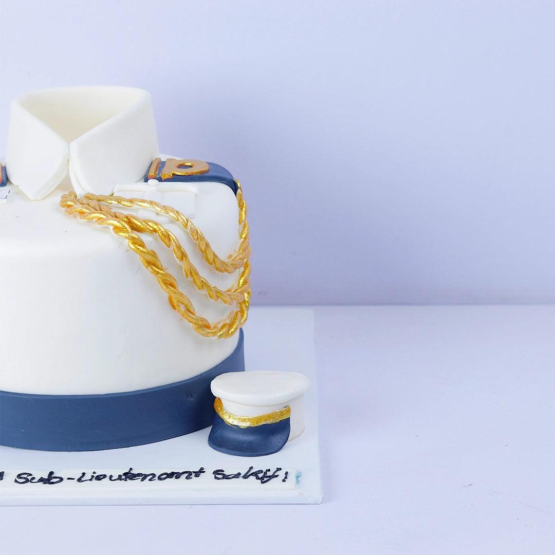 'Aye Aye Liueutenant' Celebration Cake - Borsalle