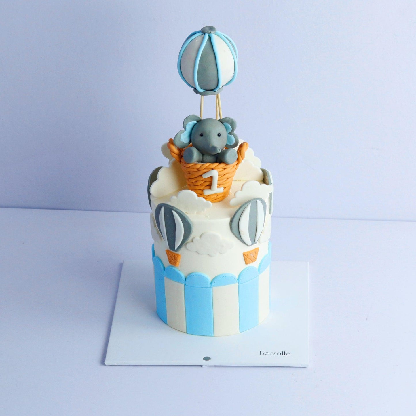 Baby Blue Baloon Cake - Borsalle