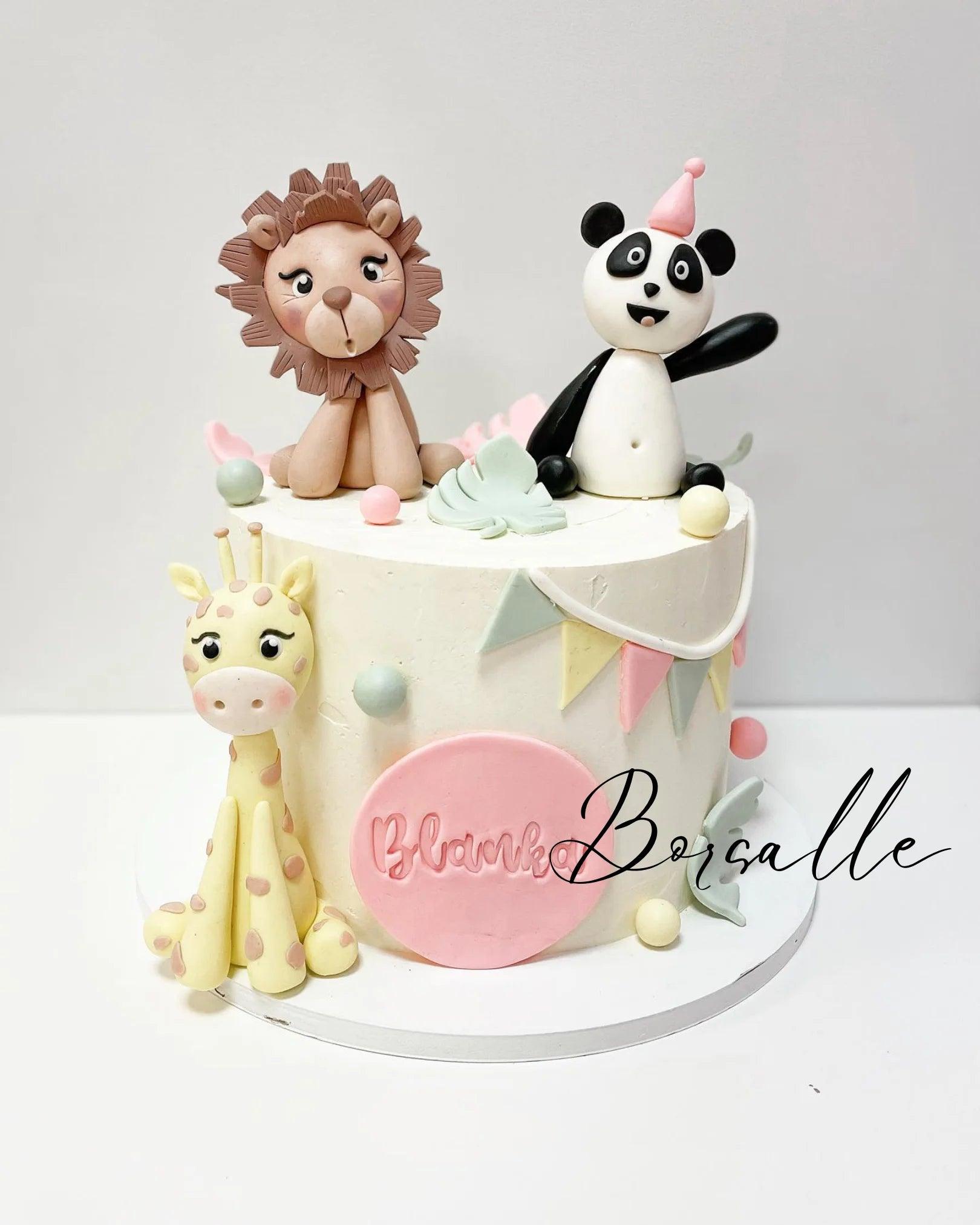 Baby Safari Theme cake - Borsalle