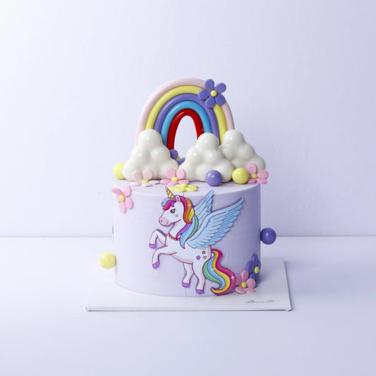 Baby Unicorn Rainbow Cake - Borsalle