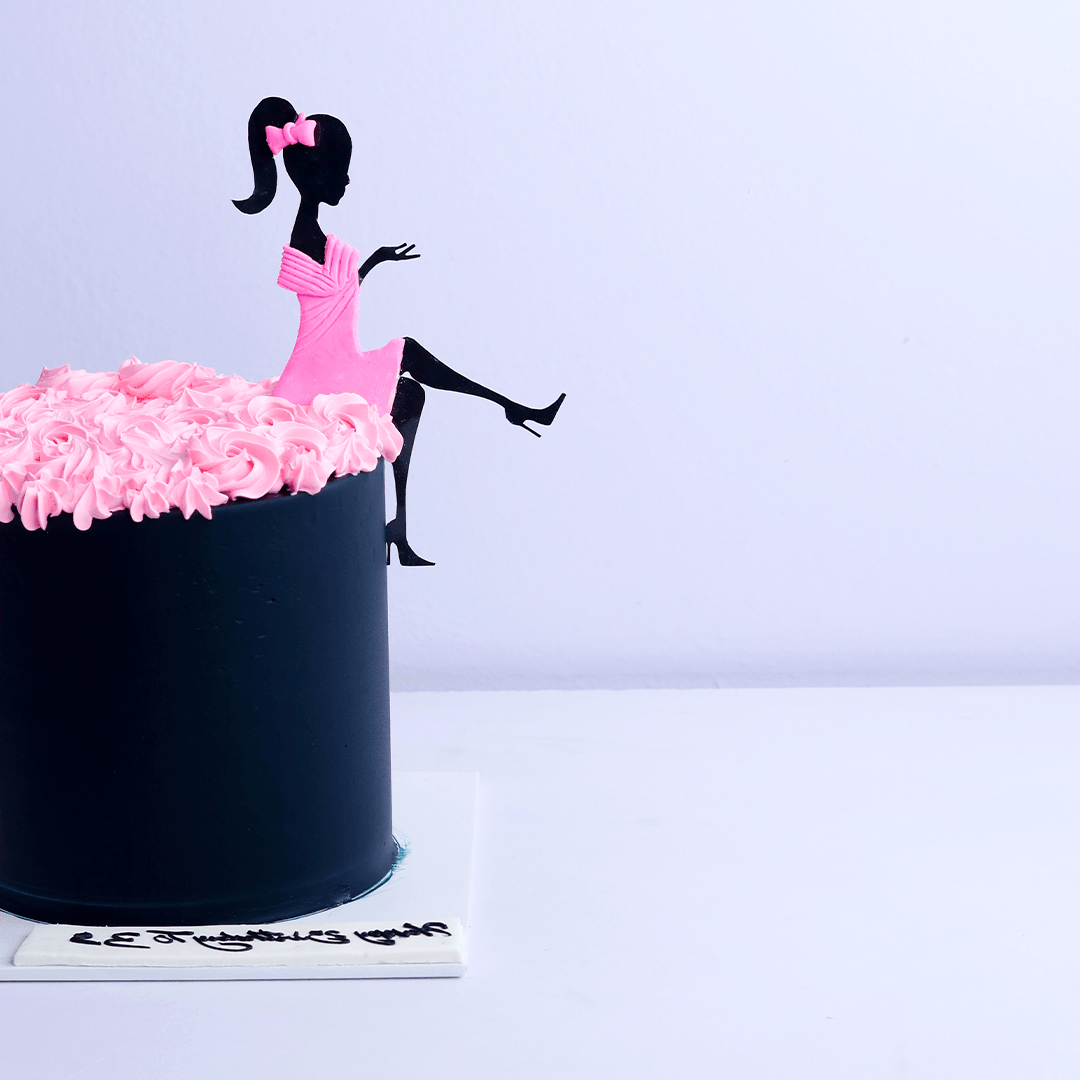 Black Barbie Cake - Borsalle