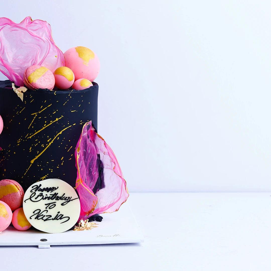 Black pink Elegance Cake - Borsalle