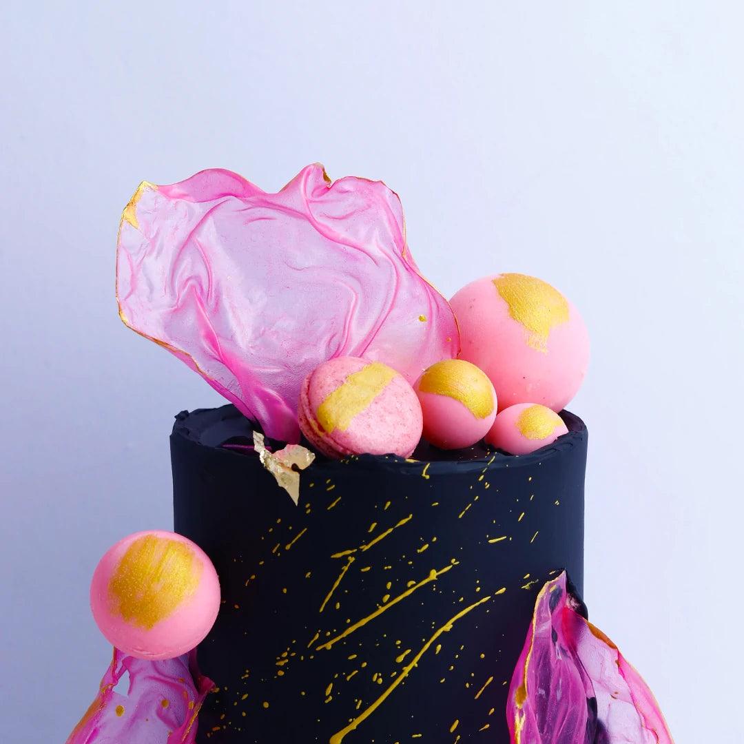 Black pink Elegance Cake - Borsalle