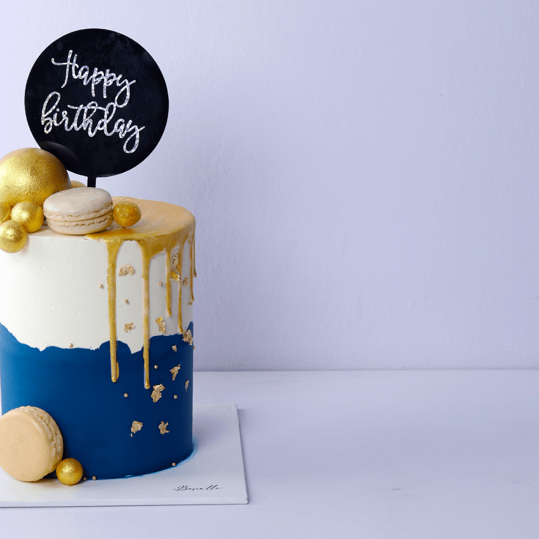 Blue Birthday Cake - Borsalle