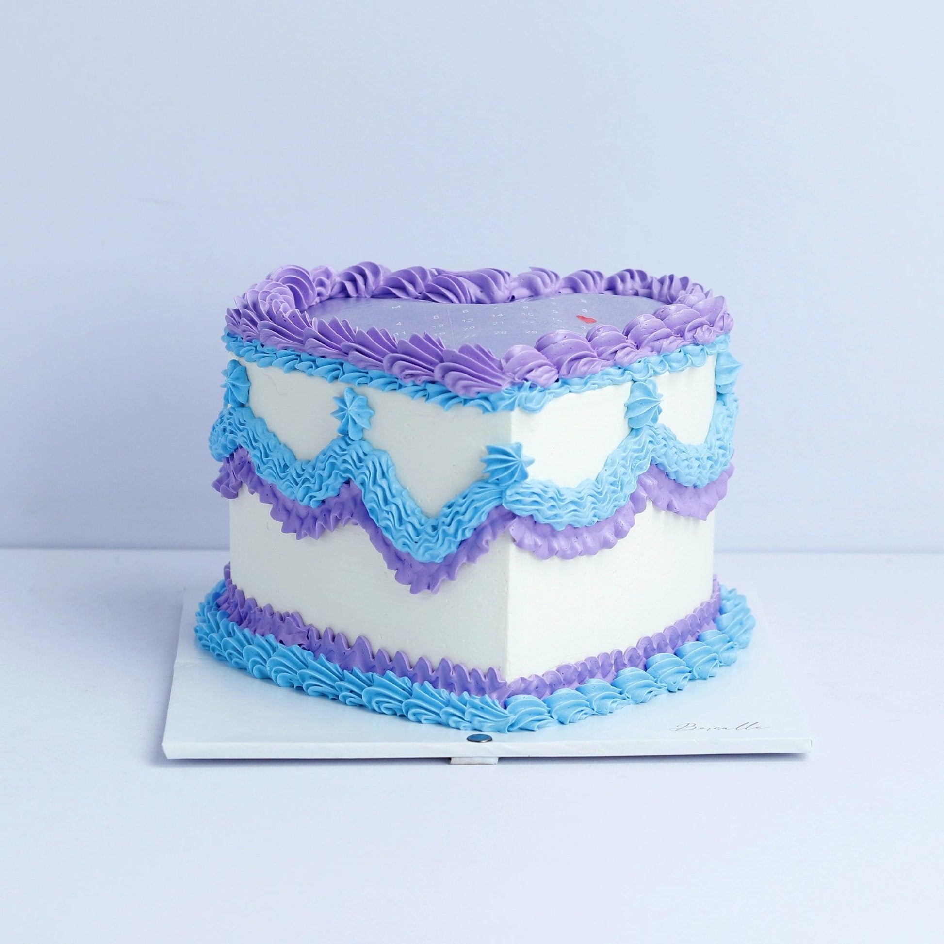 Burn Away Blue Heart Cake - Borsalle