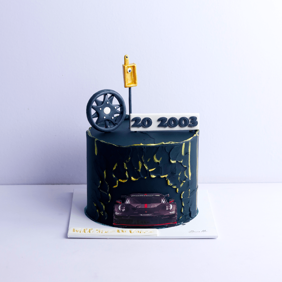 Car and Wheel cake - Borsalle