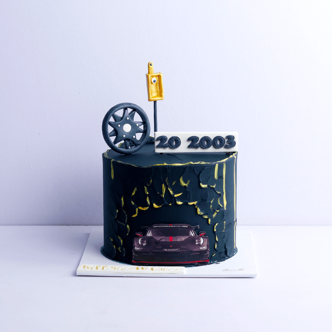 Car and Wheel cake - Borsalle