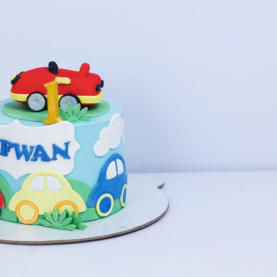 Car Theme Cake - Borsalle