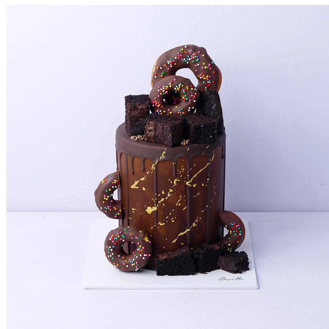 Chocolate Brownie Birthday Cake - Borsalle