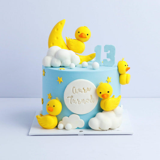 Cloudy Duckling Cake - Borsalle