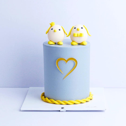 Couple Duck Valentine Cake - Borsalle