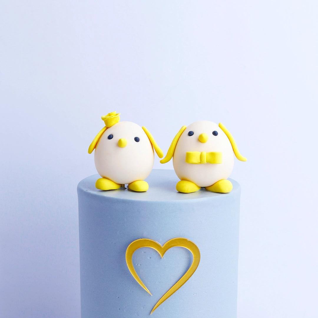 Couple Duck Valentine Cake - Borsalle