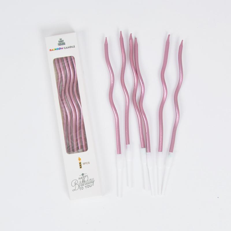 Curly Candle or Twisted candles for Birthday or Anniversary Decor - Borsalle