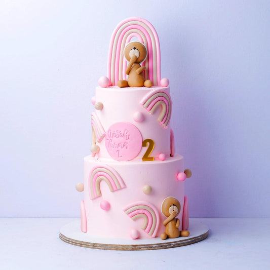 Cute Bear Two-tier Cake - Borsalle