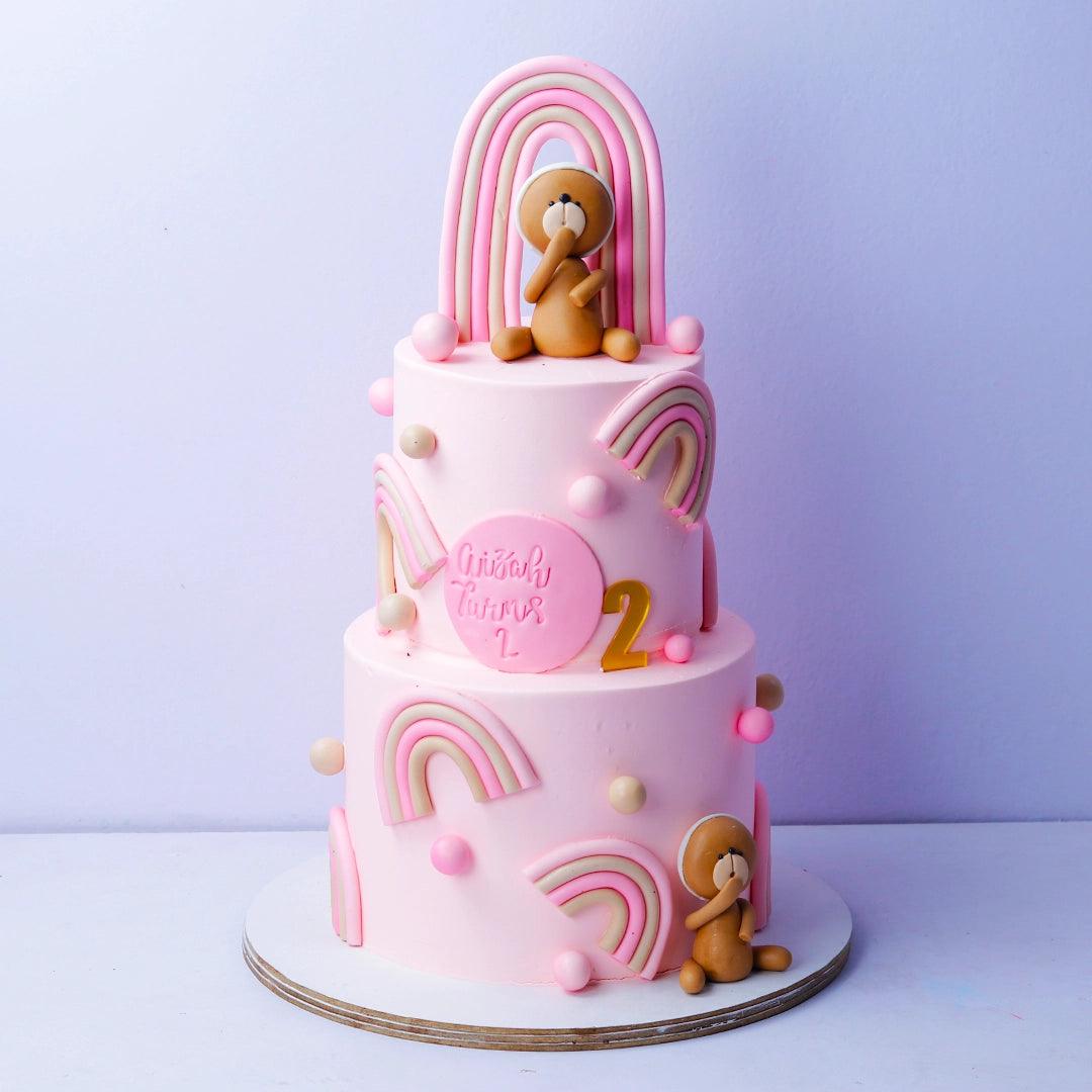 Cute Bear Two-tier Cake - Borsalle