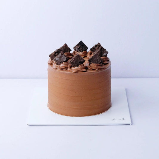 Dark Chocolate Brownie Cake - Borsalle