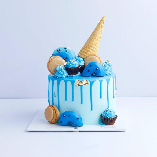 Doughnut Fun Cake (Blue) - Borsalle