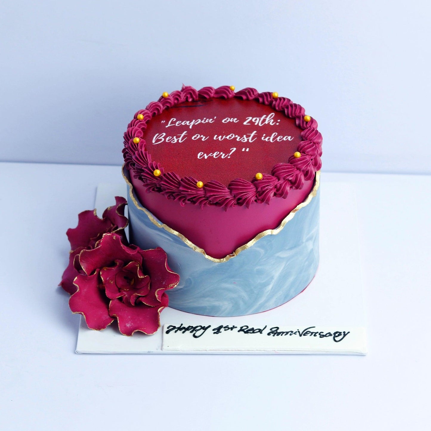 Floral Burn Away Cake - Borsalle