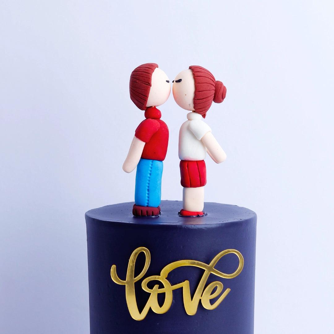 Forever in Love Valentine's Day cake - Borsalle