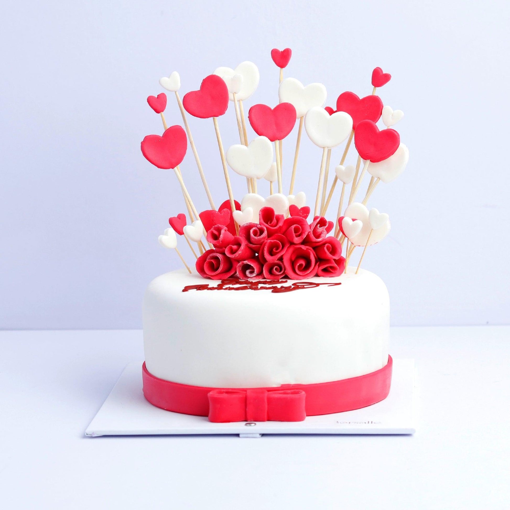 Garden of Hearts cake - Borsalle