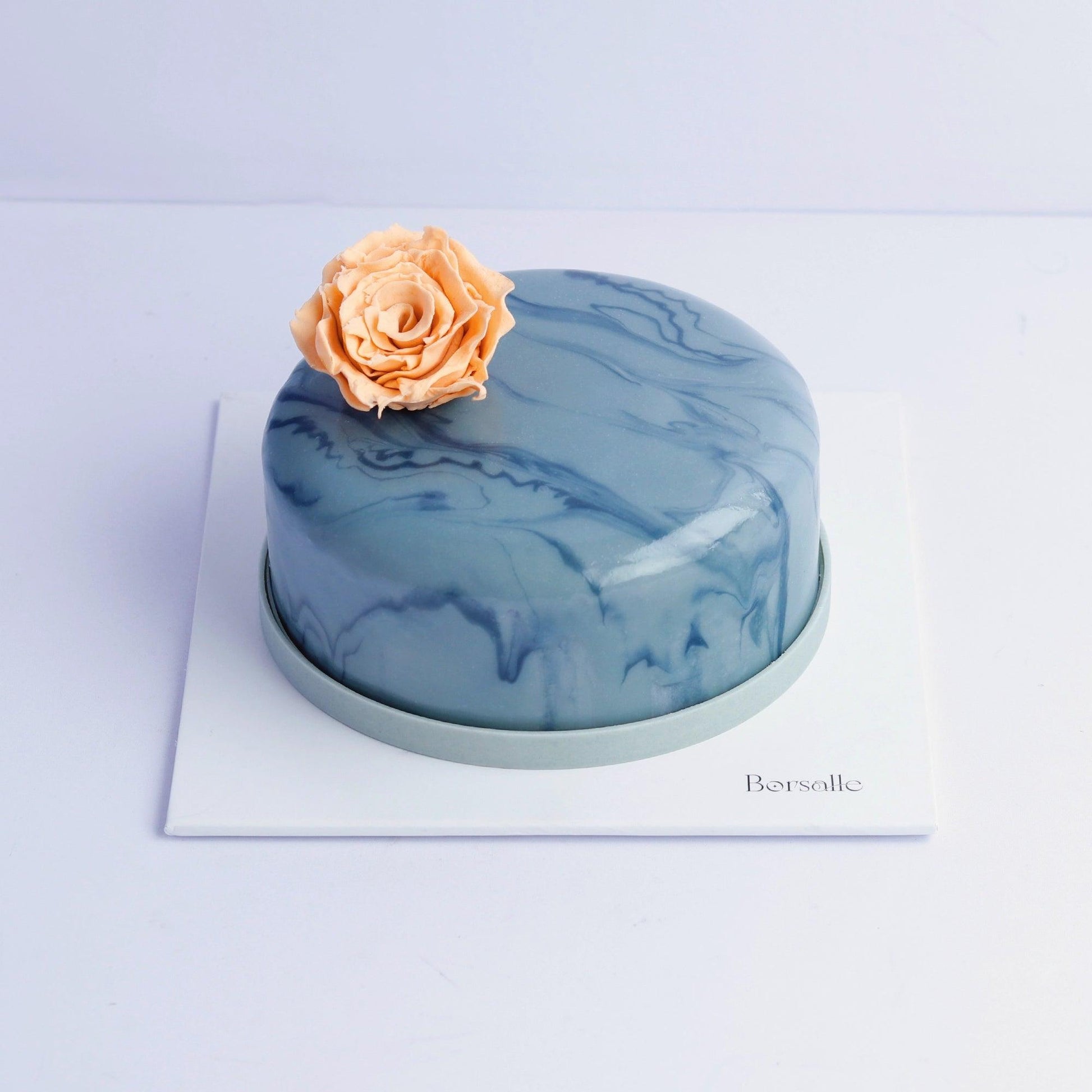 Gray Marvel Miror Glaze Cake - Borsalle