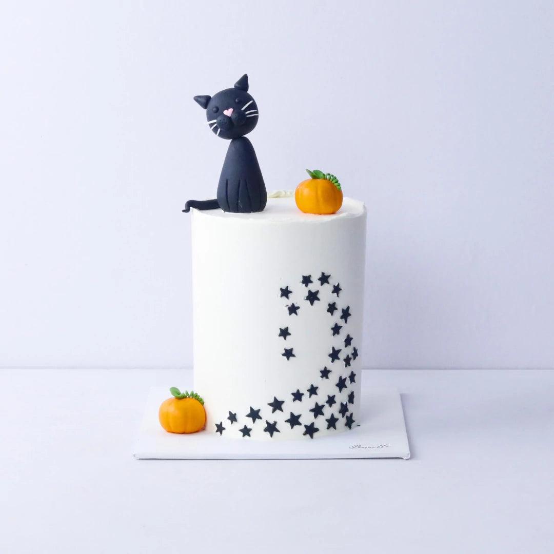 Halloween Cat Cake - Borsalle