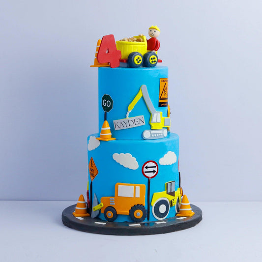 Heavy Construction Theme cake - Borsalle