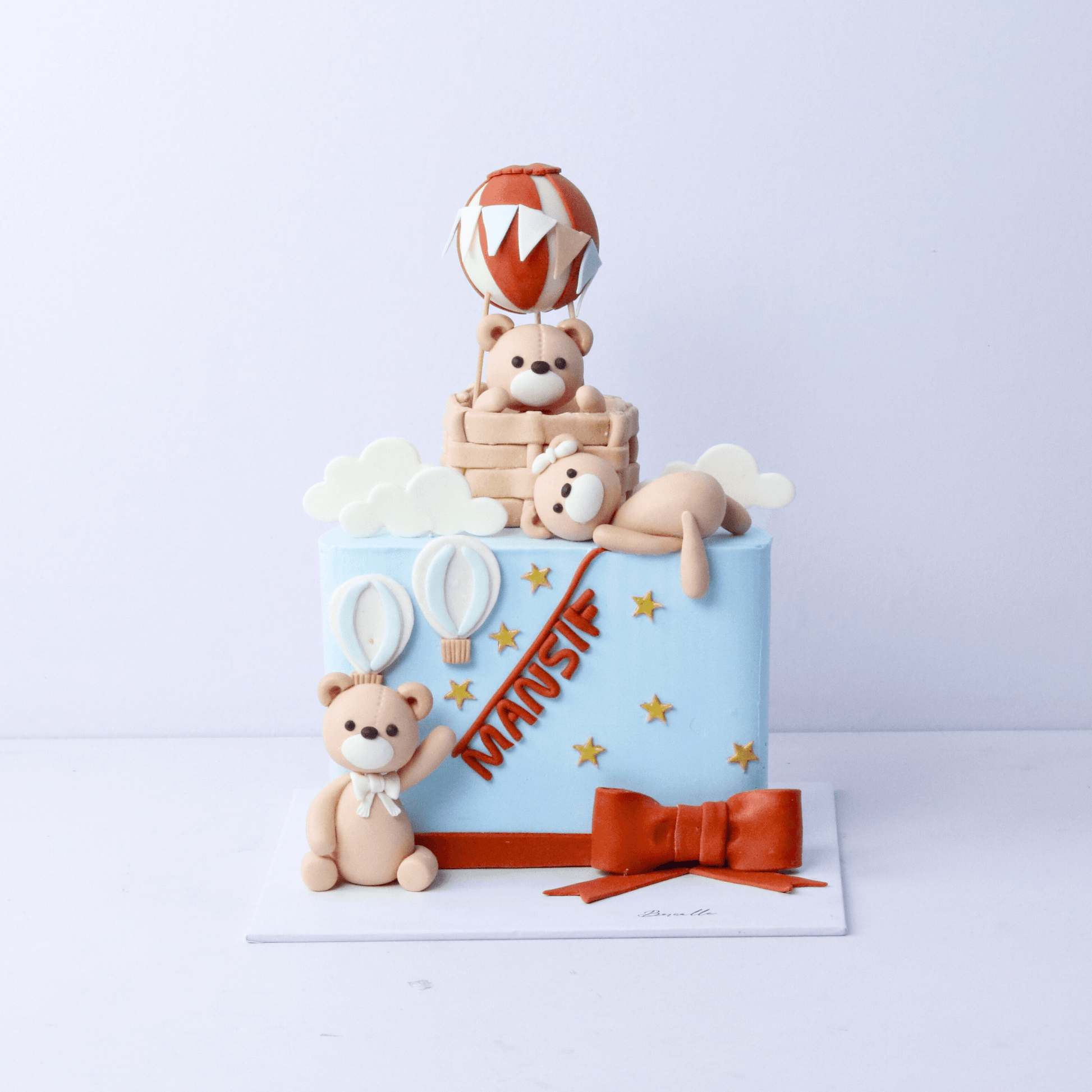 Hot Air Balloon & Teddy Bears Cake - Borsalle