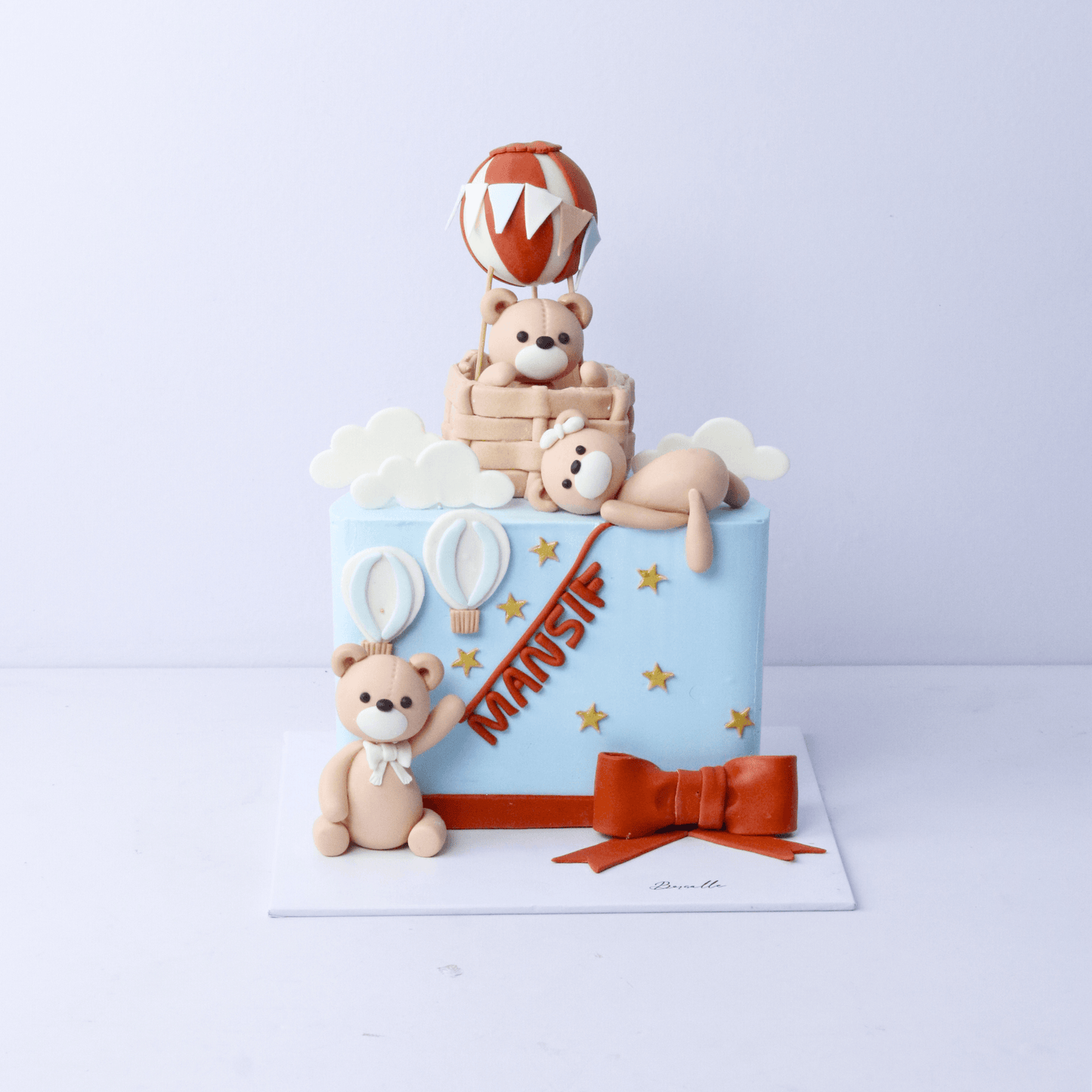 Hot Air Balloon & Teddy Bears Cake - Borsalle