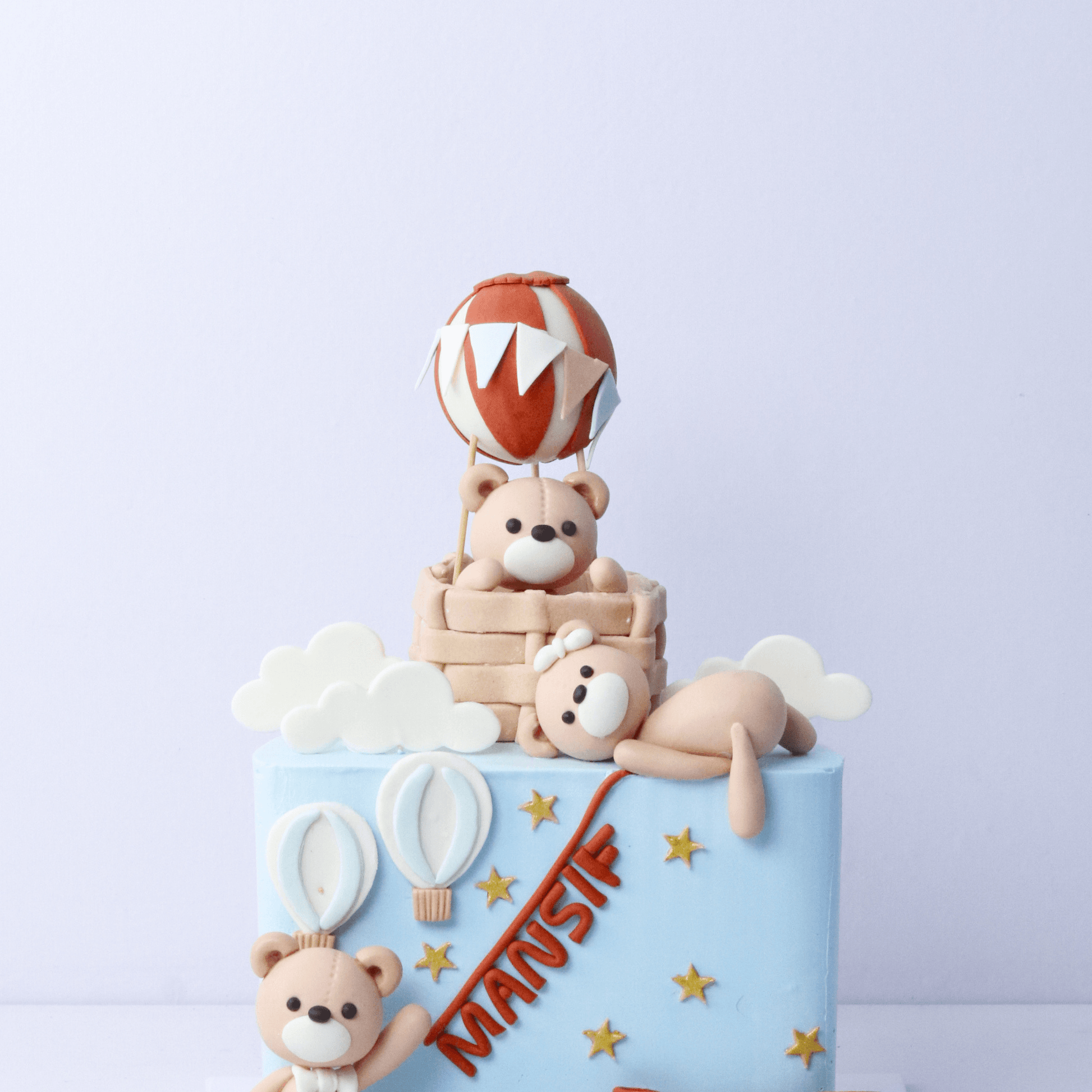 Hot Air Balloon & Teddy Bears Cake - Borsalle