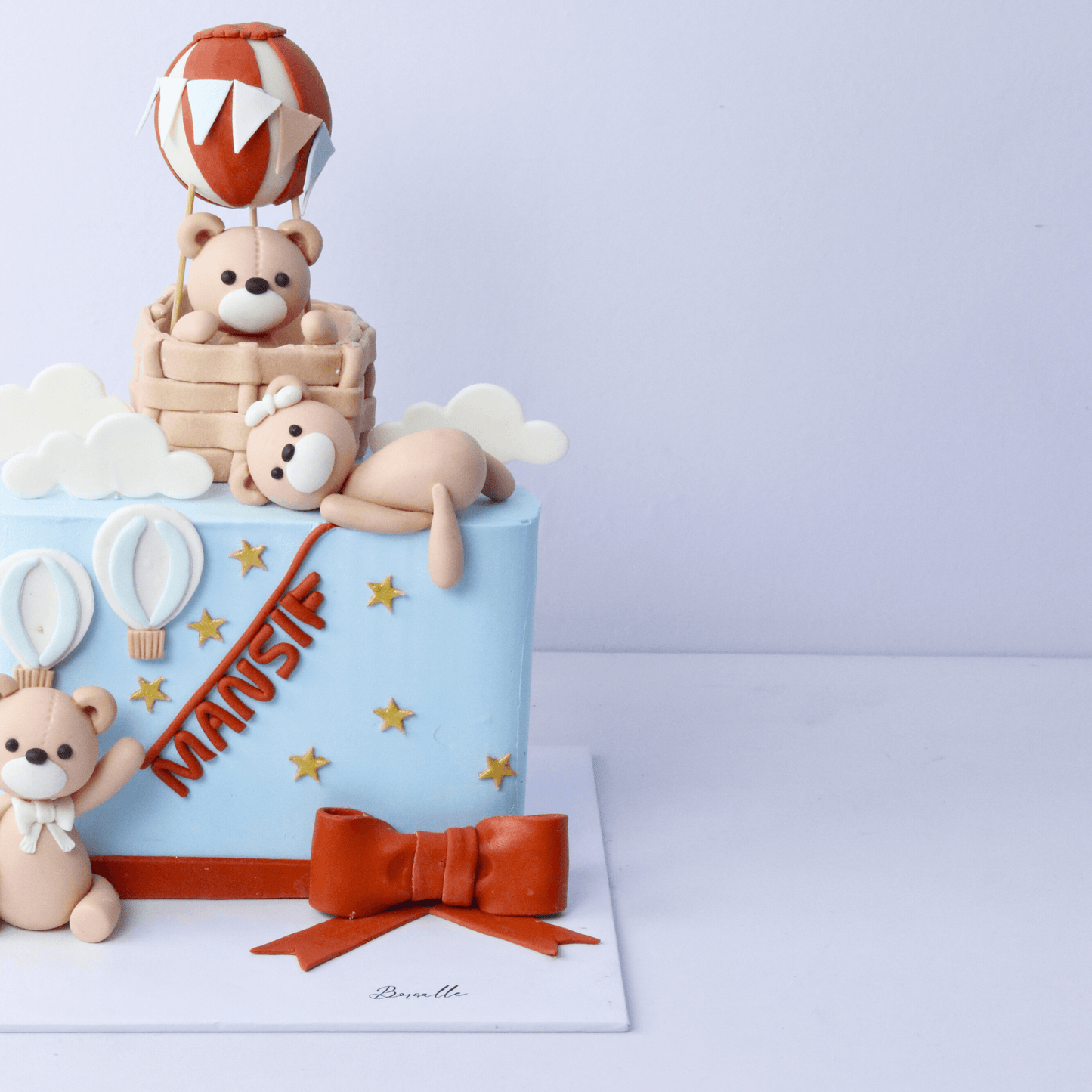 Hot Air Balloon & Teddy Bears Cake - Borsalle