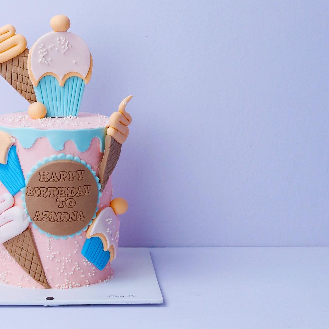 Ice Cream Birthday Cake - Borsalle