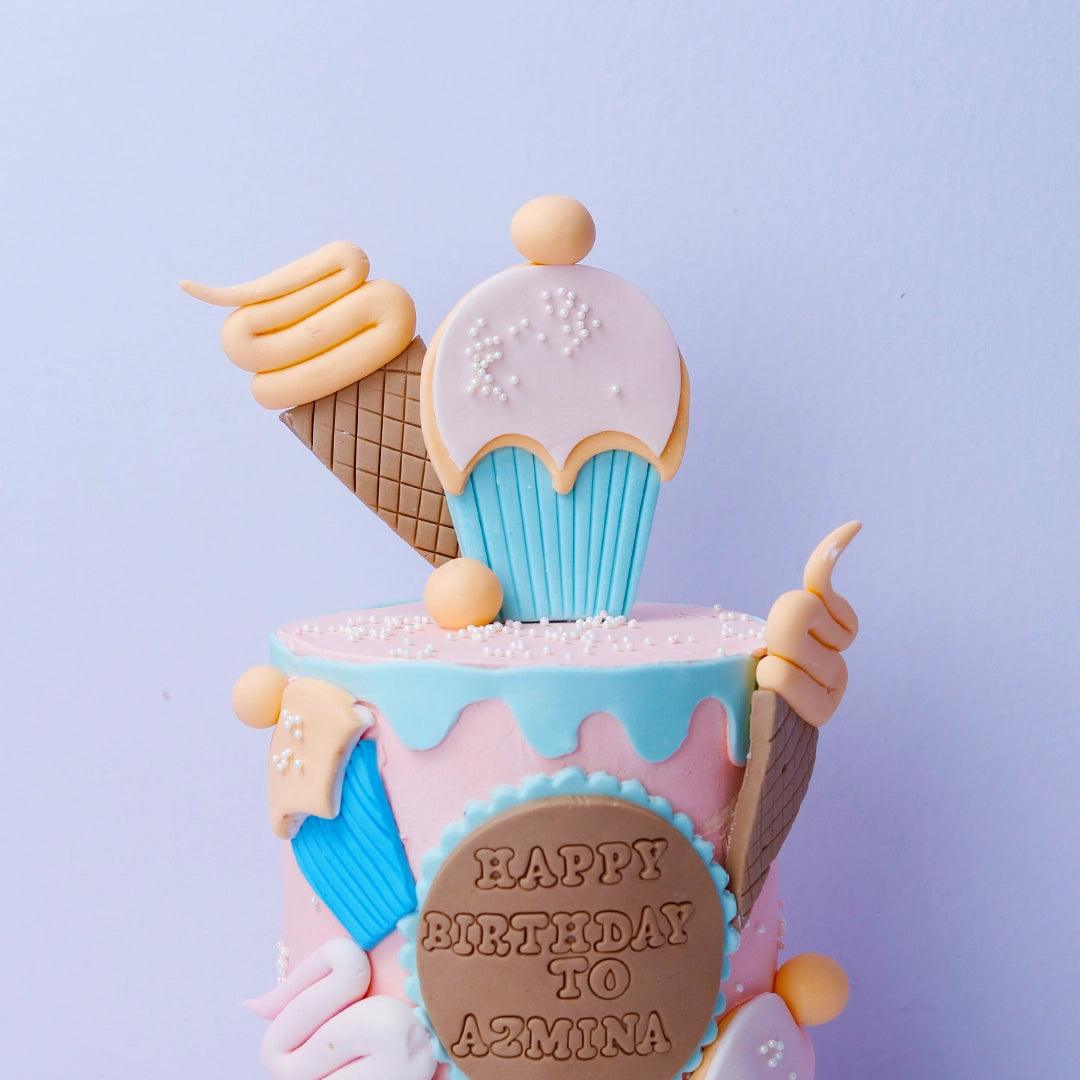 Ice Cream Birthday Cake - Borsalle