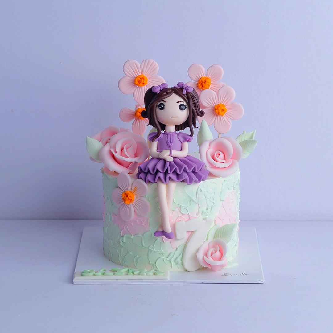 Little Girl Birthday Cake - Borsalle