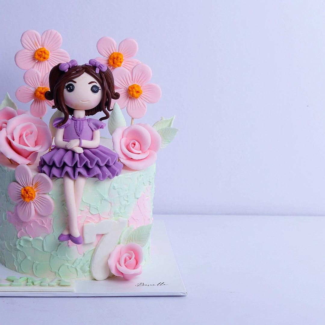 Little Girl Birthday Cake - Borsalle