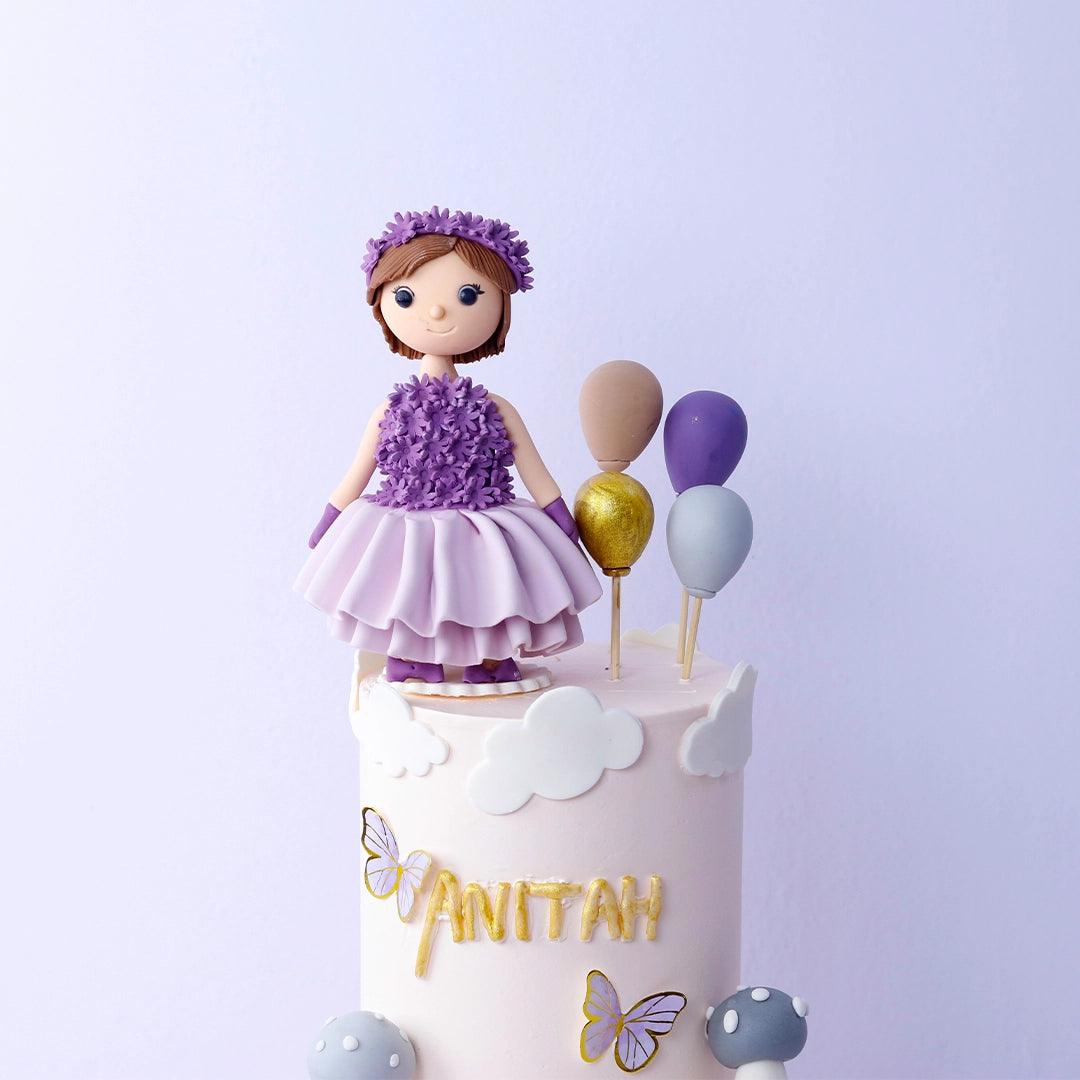 Little Girl two-tier Birthday Cake - Borsalle