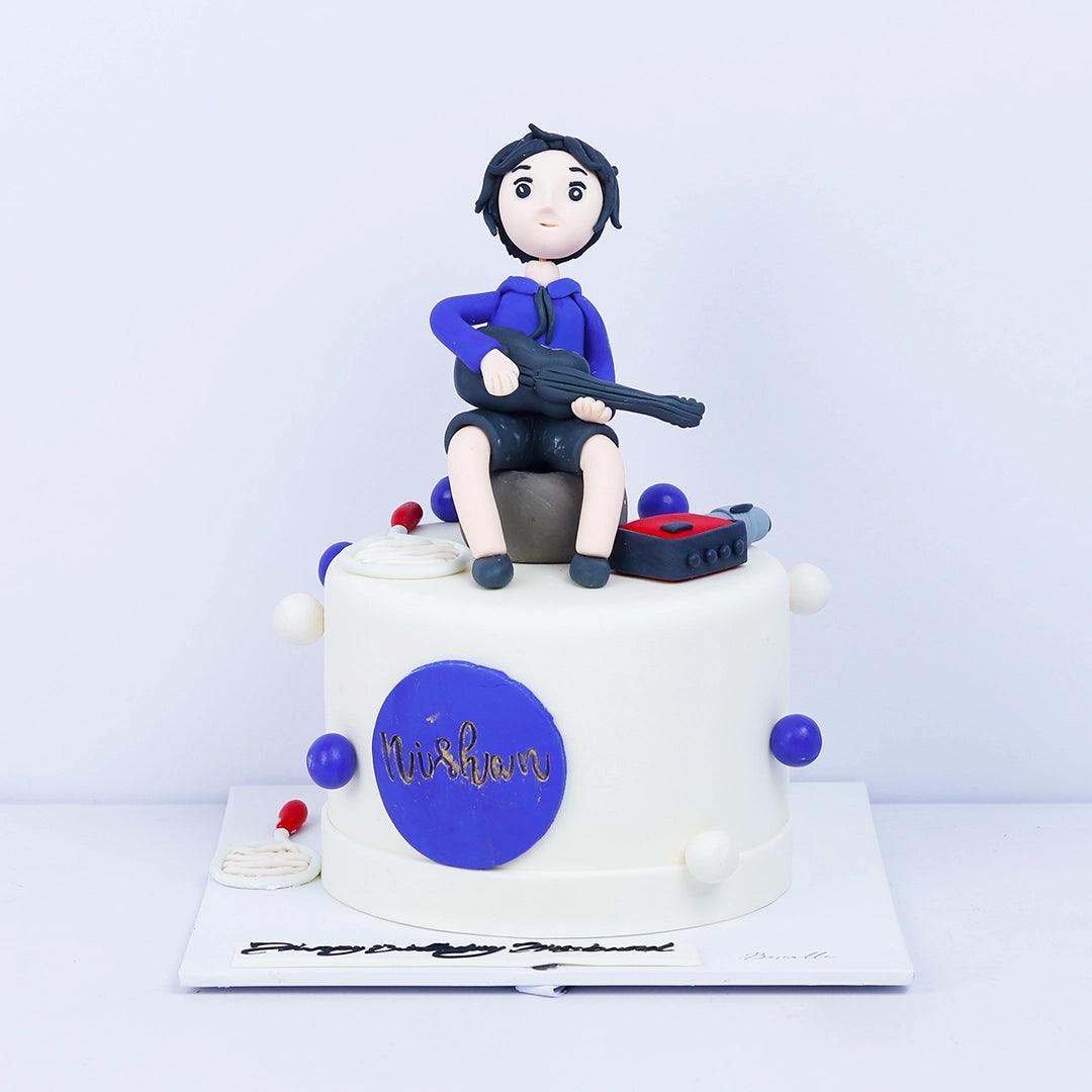 Man With Guitar Singer cake - Borsalle